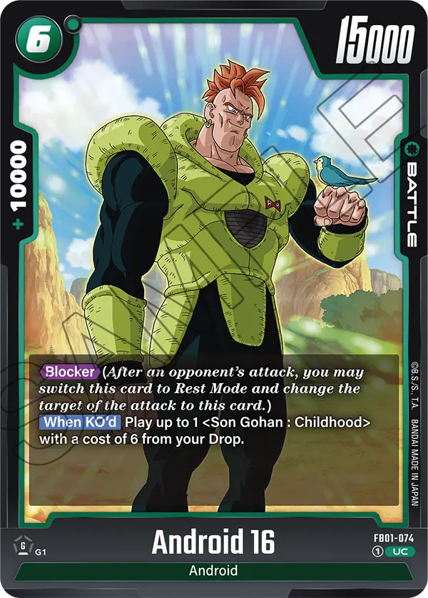 Imagen del mazo Son Gohan : Childhood Android 16 Lifegain