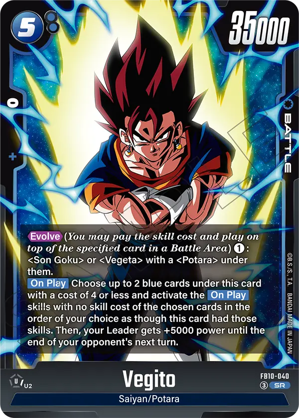 Imagen del mazo Vegito FB10 Primera Fusión