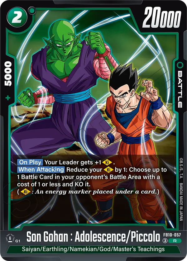 Son Gohan : Adolescence/Piccolo