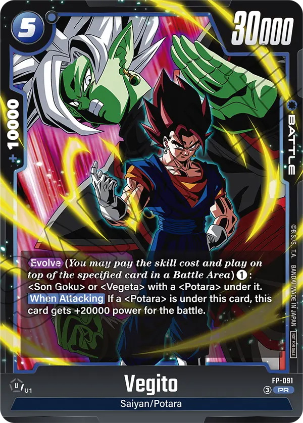 Imagen del mazo Vegito FB10 Potara de Asalto